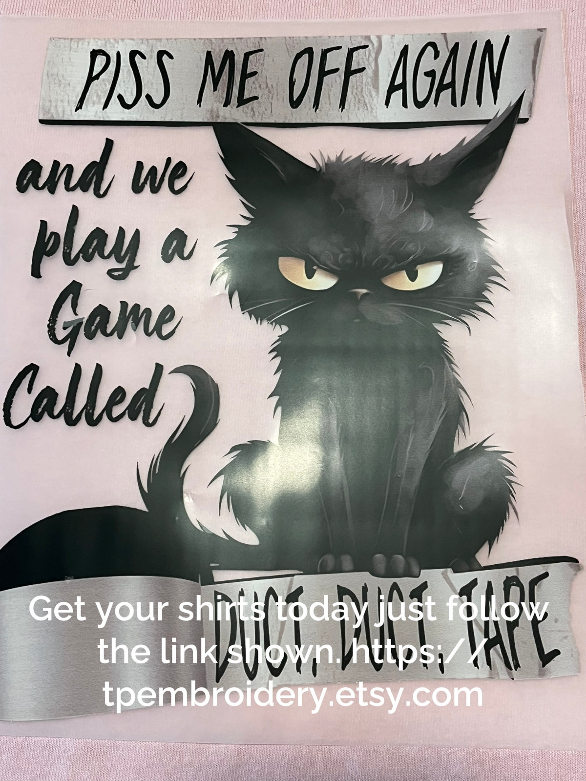 Piss Me Off Cat Adult Tshirt