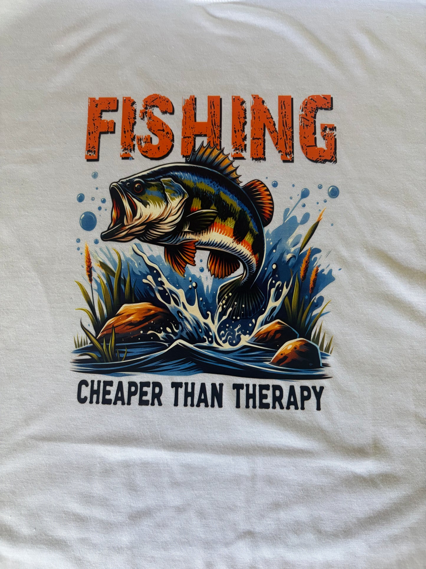 Fishing Cheaper Than Therapy Tshirt