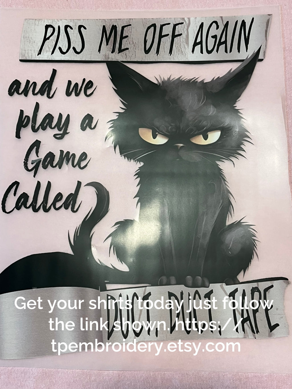 Piss Me Off Cat Adult Tshirt