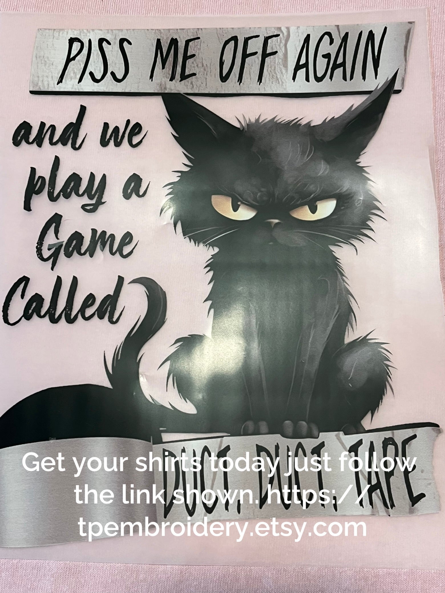 Piss Me Off Cat Adult Tshirt