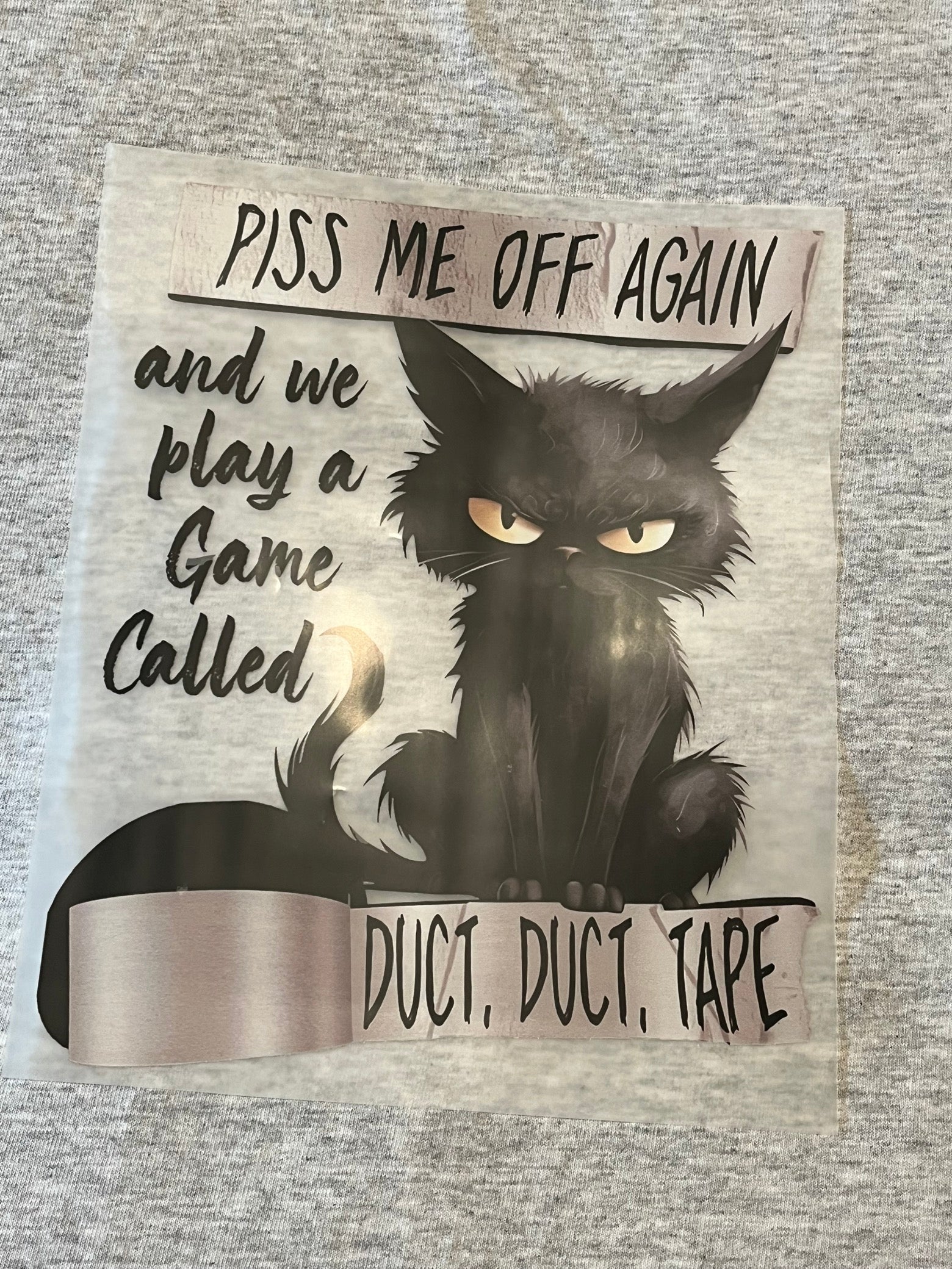 Piss Me Off Cat Adult Tshirt
