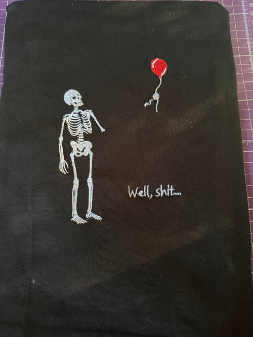 Adult Embroidered Skelton