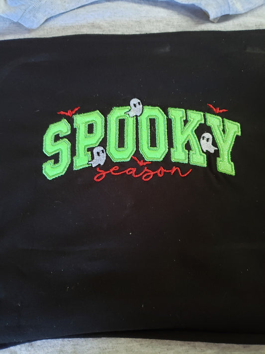 Embroidered Spooky Season Tshirt