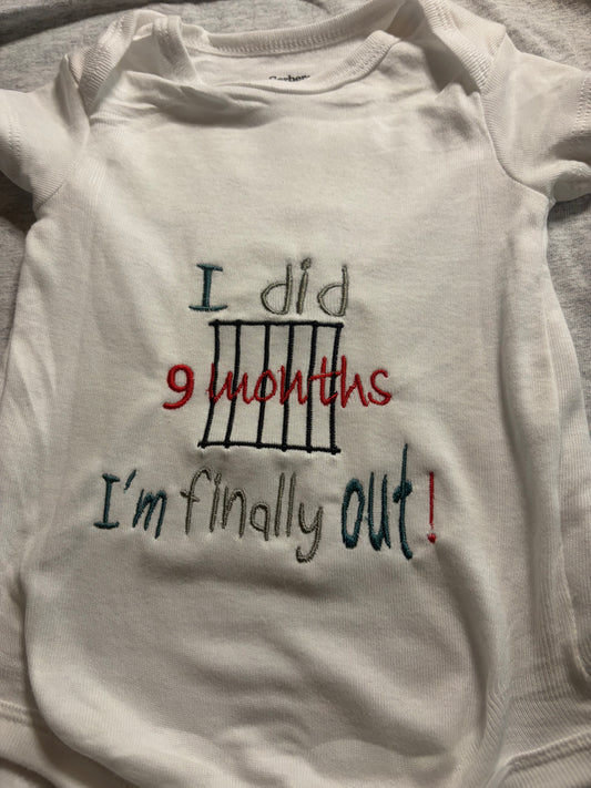 Embroidered Baby Onesie