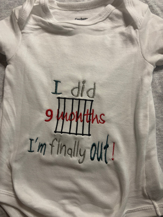 Embroidered Baby Onesie